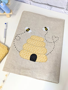 Beehive A4 Folder Cover & Zip Pouch Set Pattern