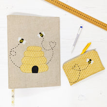 Load image into Gallery viewer, Beehive A4 Folder Cover &amp; Zip Pouch Set Pattern