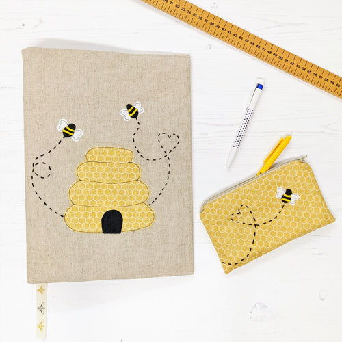 Beehive A4 Folder Cover & Zip Pouch Set Pattern
