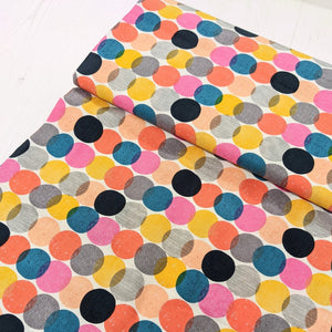 Colourful spots fabric - 1/2 mtr