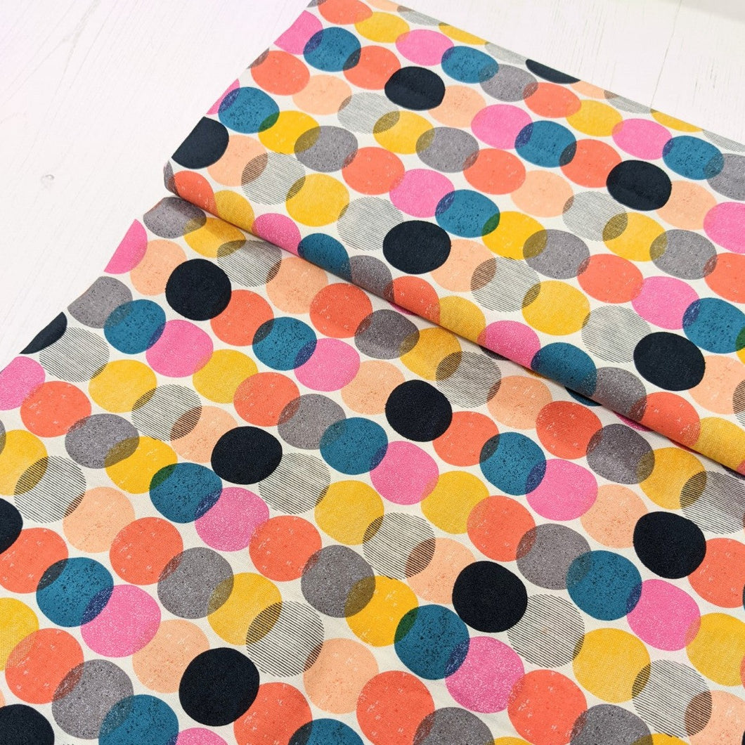 Colourful spots fabric - 1/2 mtr