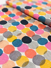 Load image into Gallery viewer, Colourful spots fabric - 1/2 mtr