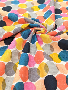 Colourful spots fabric - 1/2 mtr