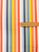 Load image into Gallery viewer, Colourful stripe cotton fabric - 1/2 mtr