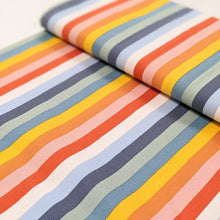 Load image into Gallery viewer, Colourful stripe cotton fabric - 1/2 mtr