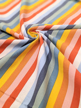 Load image into Gallery viewer, Colourful stripe cotton fabric - 1/2 mtr