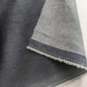 Denim fabric black and grey - 1/2mtr