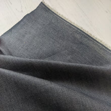 Load image into Gallery viewer, Denim fabric black and grey - 1/2mtr