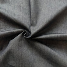 Load image into Gallery viewer, Denim fabric black and grey - 1/2mtr