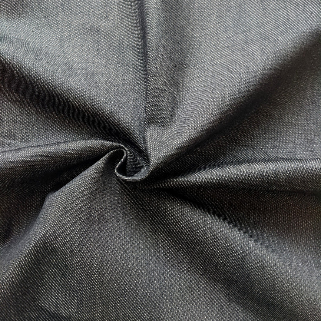 Denim fabric black and grey - 1/2mtr