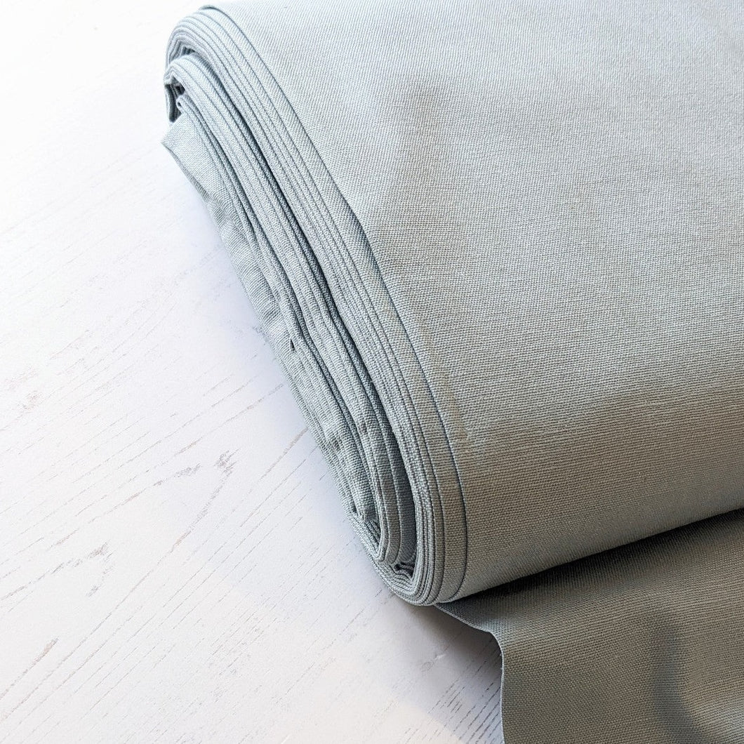 Sky grey stretch viscose linen fabric - 1/2mtr