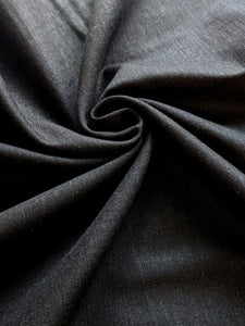 Black viscose linen fabric - 1/2mtr