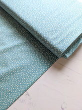 Load image into Gallery viewer, Mint criss cross 100% cotton fabric - 1/2 mtr