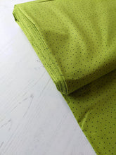 Load image into Gallery viewer, Green irregular polka dot 100% cotton fabric - 1/2 mtr