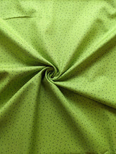 Load image into Gallery viewer, Green irregular polka dot 100% cotton fabric - 1/2 mtr