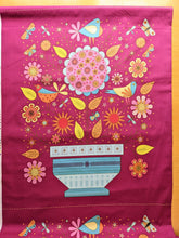 Load image into Gallery viewer, Pretty colourful birds 100% cotton fabric panels (TWO)