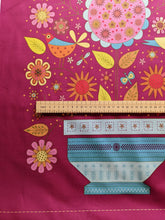 Load image into Gallery viewer, Pretty colourful birds 100% cotton fabric panels (TWO)