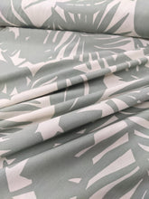 Load image into Gallery viewer, Pale Sage &amp; Off-White Palm Print Viscose - 1/2m