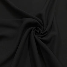 Load image into Gallery viewer, Plain black viscose fabric - 1/2mtr