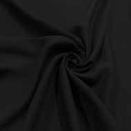 Plain black viscose fabric - 1/2mtr - Dressmaking Fabric
