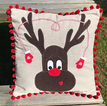 Load image into Gallery viewer, Reindeer Christmas Cushion Pattern