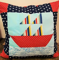 Nautical Patchwork Cushion Kit