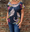 Load image into Gallery viewer, Pleated Neck Top Kit (UK10-28) - mosaic marabou