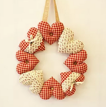 Load image into Gallery viewer, Hanging Heart Wreath Pattern