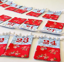Load image into Gallery viewer, Advent Calendar Bunting Pattern