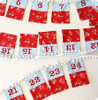Load image into Gallery viewer, Advent Calendar Bunting Pattern