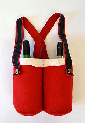 Santa Trousers Bottle Holder Pattern