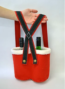 Santa Trousers Bottle Holder Pattern