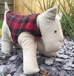 Scottie Dog with Dog Coat Pattern owl and sewing cat