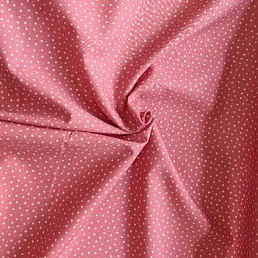 Dusky pink star print 100% cotton fabric