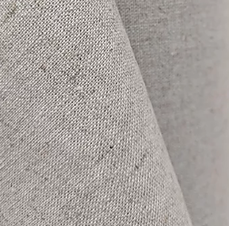 Taupe linen woven fabric