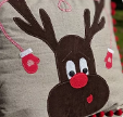 Load image into Gallery viewer, Christmas Reindeer Cushion Kit