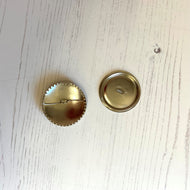 Cover button - metal 38mm