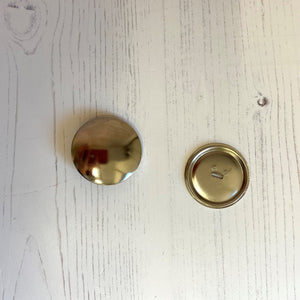 Cover button - metal 38mm