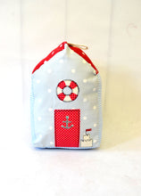 Load image into Gallery viewer, Beach hut doorstop pattern