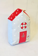 Load image into Gallery viewer, Beach hut doorstop pattern
