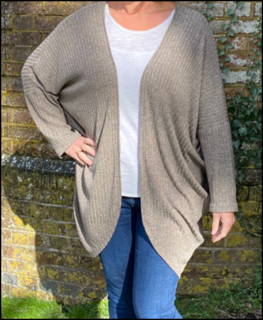 Long cocoon cardigan cheap