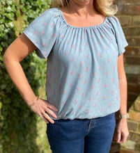 Load image into Gallery viewer, gathered hem top sewing pattern