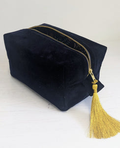 Navy velvet fabric - 1/2 mtr
