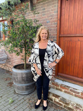 Load image into Gallery viewer, Long Summer Jacket Kit - black palm viscose
