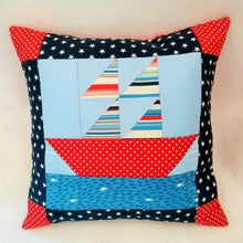 Load image into Gallery viewer, Nautical Boat Cushion Pattern
