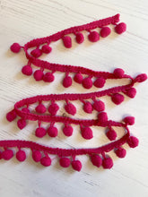 Load image into Gallery viewer, Pom Pom Trim - Pink