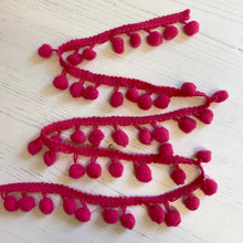 Load image into Gallery viewer, Pom Pom Trim - Pink