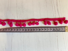 Load image into Gallery viewer, Pom Pom Trim - Pink
