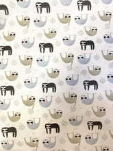 Load image into Gallery viewer, Sloths heavyweight fabric - 1/2mtr