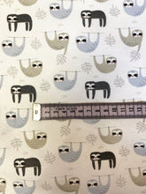 Load image into Gallery viewer, Sloths heavyweight fabric - 1/2mtr